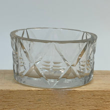 Load image into Gallery viewer, Vintage Moulded Glass Oval SALT CELLAR Geometric Style