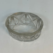Load image into Gallery viewer, Vintage Moulded Glass Oval SALT CELLAR Geometric Style