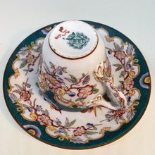 Load image into Gallery viewer, Small Antique French SARRAGUEMINES Tea Cups (Green)