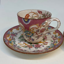 Load image into Gallery viewer, 2 x Small Antique French SARRAGUEMINES Tea Cups (Pink)