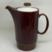 Load image into Gallery viewer, POOLE POTTERY COFFEE POT Chestnut Compact Robert Jefferson 8.5"