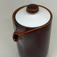 Load image into Gallery viewer, POOLE POTTERY COFFEE POT Chestnut Compact Robert Jefferson 8.5"