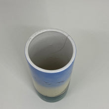 Load image into Gallery viewer, Small Hand-Painted German WITTENBERG Pottery Column VASE Sail Boat A/F
