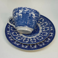 Load image into Gallery viewer, Blue & White BROADHURST TRIO Lady Diana Prince Charles Wedding 1981