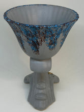 Load image into Gallery viewer, Lovely Vintage TRENTHAM Art Ware Trumpet VASE Blue and Grey