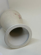 Load image into Gallery viewer, LAMP BASE Cream with Pink Flowers and Green Foliage 8"