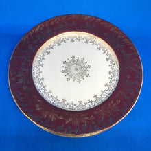 Load image into Gallery viewer, Vintage J & G MEAKIN Sol Golden Court Burgundy LUNCH PLATES, GRAVY BOAT, TUREENS