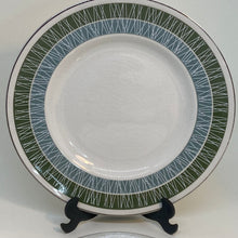 Load image into Gallery viewer, Vintage Blue Green Geometric Midwinter Pottery Whitehill China Tea Set Trio
