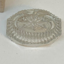 Load image into Gallery viewer, Vintage Victorian Hand Cut Cut Crystal Octagon Oval Open Salt Cellar Trio 2"