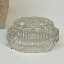 Load image into Gallery viewer, Vintage Victorian Hand Cut Cut Crystal Octagon Oval Open Salt Cellar Trio 2"