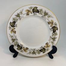 Load image into Gallery viewer, Vintage Autumnal Royal Doulton Brown &amp; Green Leaves Bone China Tea Plate 8"