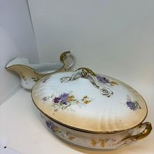 Load image into Gallery viewer, Antique DOULTON Burslem TUREEN and SAUCE GRAVY BOAT