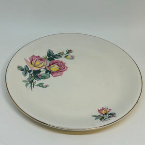 ALFRED MEAKIN Pink Roses LUNCH PLATE 9"