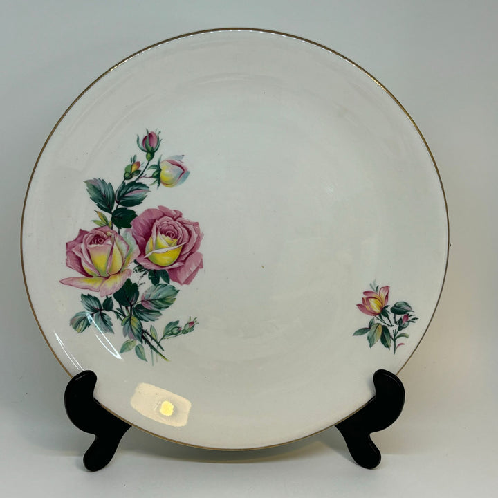 ALFRED MEAKIN Pink Roses LUNCH PLATE 9"