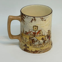 Load image into Gallery viewer, NEW HALL HANLEY Staffordshire Sairey Gamp MUG 1950s Martin Chuzzlewit Charles Dickens