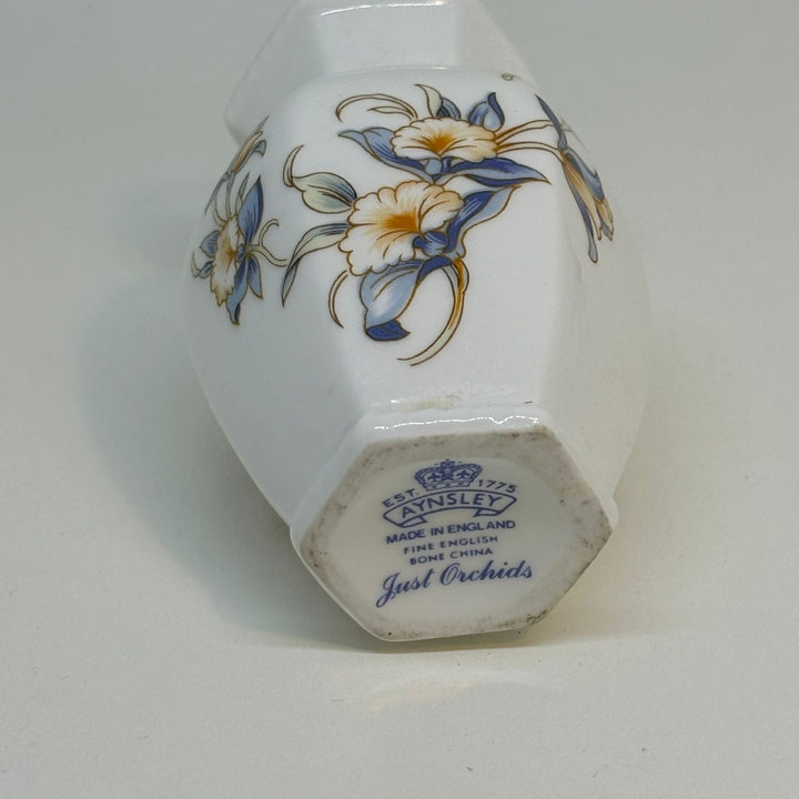 Vintage Collectable Aynsley Just Orchids BUD VASE Fine English Bone China 3.25"