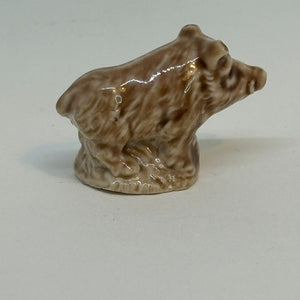 Vintage WADE WHIMSIES Wild Boar FIGURINE