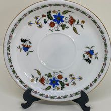 Load image into Gallery viewer, Vintage Shelley China Chelsea Botanical Floral Gold Rim Saucer 5.5"