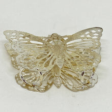 Load image into Gallery viewer, Set of 8 Vintage Reusable Silver Filigree Butterly Drinking Straw Toppers