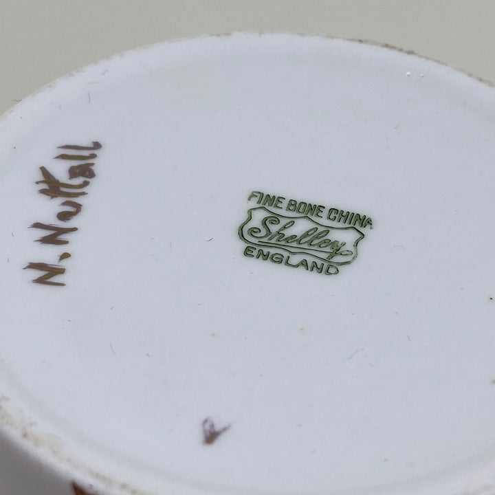 Vintage Shelley Fine Bone China Lidded Sugar/Condiment Pot - Signed