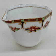 Load image into Gallery viewer, Vintage Art Deco Delphine Green &amp; Brown Bone China Milk Jug/Creamer