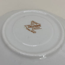 Load image into Gallery viewer, Vintage Green &amp; Brown Delphine Bone China Art Deco Saucer 5.5"