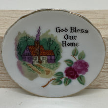 Load image into Gallery viewer, Pair of Vintage Hand Painted Countryside Cottage Bone China Trinket Dishes