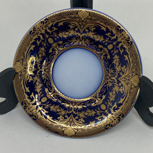 Load image into Gallery viewer, 5 x Assorted Blue/Burgundy Pin Trinket Dishes with Golden Decorations