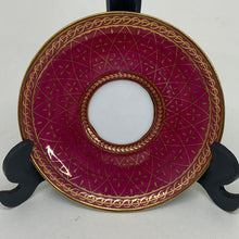 Load image into Gallery viewer, 5 x Assorted Blue/Burgundy Pin Trinket Dishes with Golden Decorations
