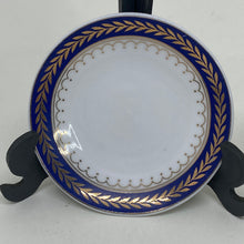 Load image into Gallery viewer, 5 x Assorted Blue/Burgundy Pin Trinket Dishes with Golden Decorations