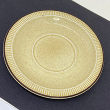 Load image into Gallery viewer, Vintage Poole Pottery Broadstone Speckled Caramel &amp; Brown Saucer 5.5"