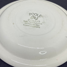 Load image into Gallery viewer, Vintage Made in England Poole Pottery 1970s White &amp; Brown Saucer 6"