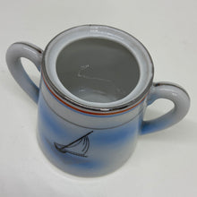 Load image into Gallery viewer, Vintage Japanese Suvesco Nautical Sail Boat Sugar Bowl (No Lid)