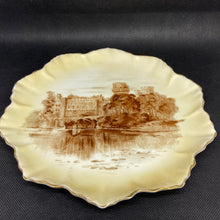 Load image into Gallery viewer, Antique Doulton Burslem Sepia Warwick Castle Decorative Collectors Plate
