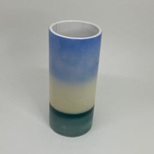 Load image into Gallery viewer, Vintage Hand Painted German Wittenberg Sail Boat Pottery Column Vase 5.75"