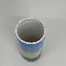 Load image into Gallery viewer, Vintage Hand Painted German Wittenberg Sail Boat Pottery Column Vase 5.75"