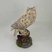 Load image into Gallery viewer, Vintage Hand-Painted Kengsinton Giftware Resin Owl Figurine Boxed 8"