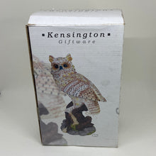 Load image into Gallery viewer, Vintage Hand-Painted Kengsinton Giftware Resin Owl Figurine Boxed 8"