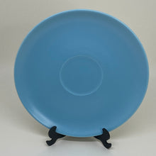 Load image into Gallery viewer, Vintage Sky Blue Large Earthenware Poole Pottery Saucer Plate 7"