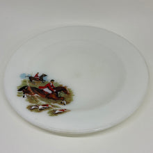 Load image into Gallery viewer, 4 x Vintage Hunting Scene Translucent Pyrex JAJ Salad Lunch Plates 9"