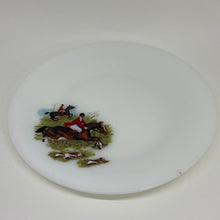 Load image into Gallery viewer, 4 x Vintage Hunting Scene Translucent Pyrex JAJ Salad Lunch Plates 9"