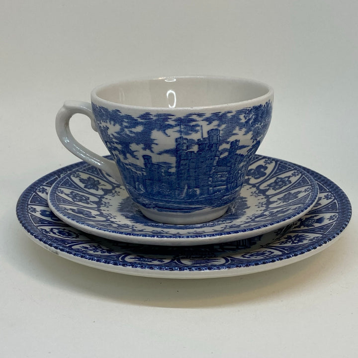 Vintage Lady Diana Prince Charles Wedding Blue & White Broadhurst Tea Set