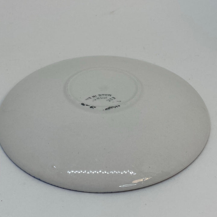 Vintage Blue & White Ironstone Balmoral Castle Broadhurst Saucer 5.5"