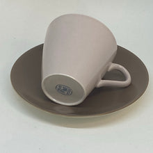 Load image into Gallery viewer, Vintage Twin Tone Poole Pottery Beige Brown Coffee Cup &amp; Saucer Set 1970s