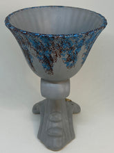 Load image into Gallery viewer, Vintage Quirky Trentham Art Ware Blue Grey &amp; Brown Organic Shape Vase 7.25"