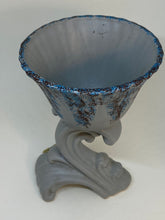 Load image into Gallery viewer, Vintage Quirky Trentham Art Ware Blue Grey &amp; Brown Organic Shape Vase 7.25"