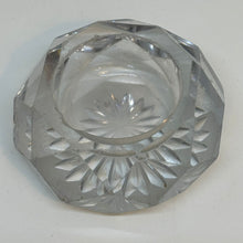 Load image into Gallery viewer, Substantial Vintage Hexagonal CRYSTAL SALT CELLAR