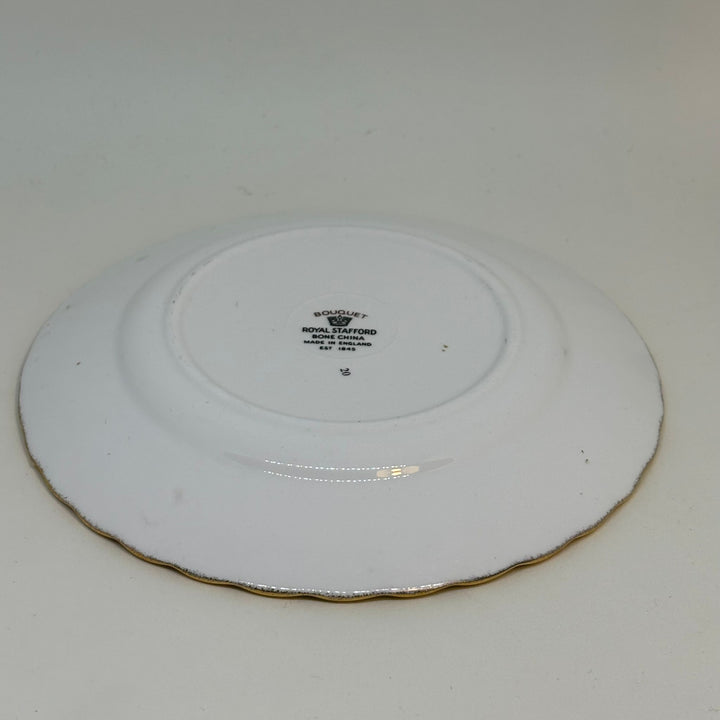 Vintage ROYAL STAFFORD Bouquet Bone China TEA CAKE PLATE