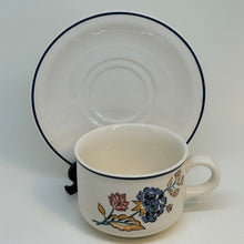 Load image into Gallery viewer, Vintage Boots Camargue TEACUP DUO - pink and blue flower pattern