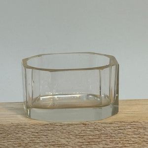Vintage Moulded Glass Octagonal SALT CELLAR